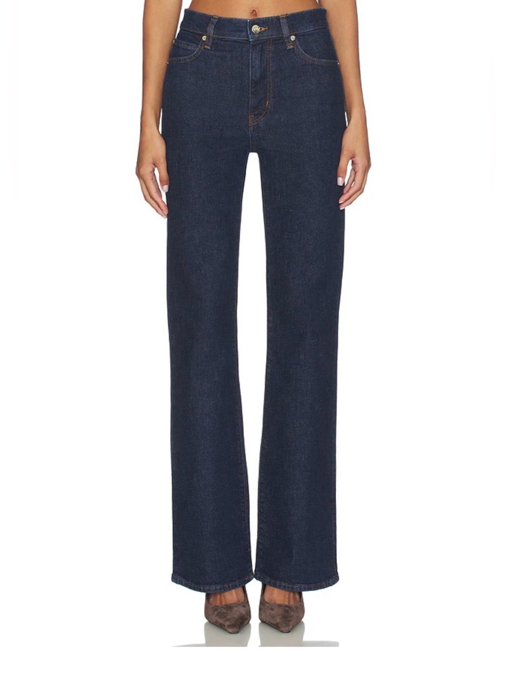 Frame Jeans - "The Arrow" - High-Rise Dark Blue Women’s Jeans
